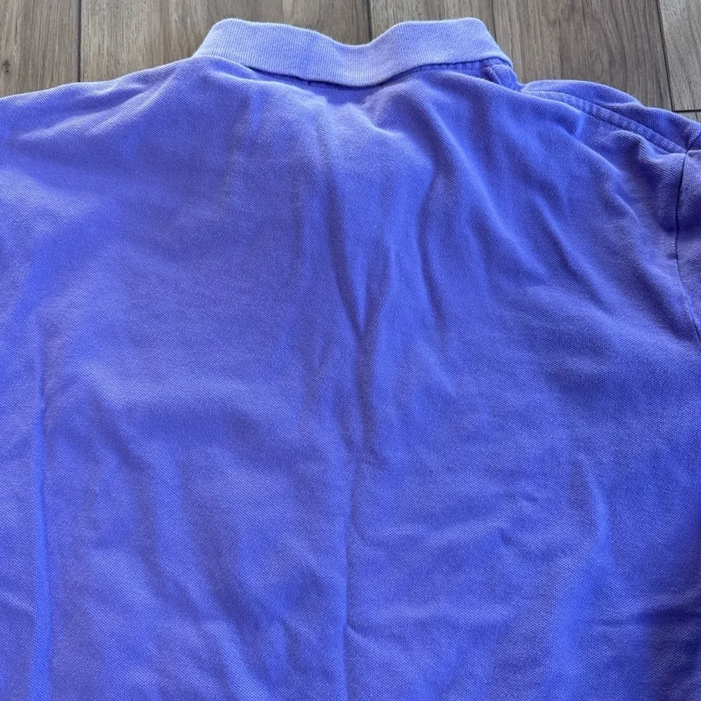 Polo Ralph Lauren Mens Size L Classic Fit Purple Short Sleeve Polo Pony Shirt